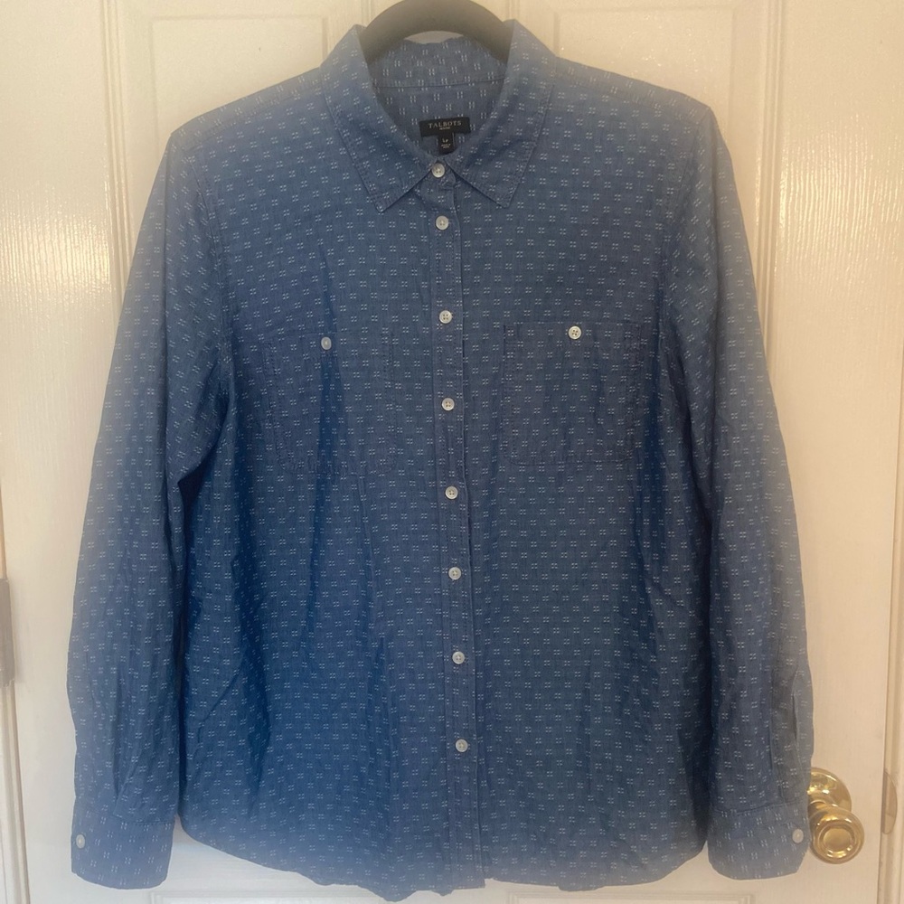 Talbot’s button down top size L petite